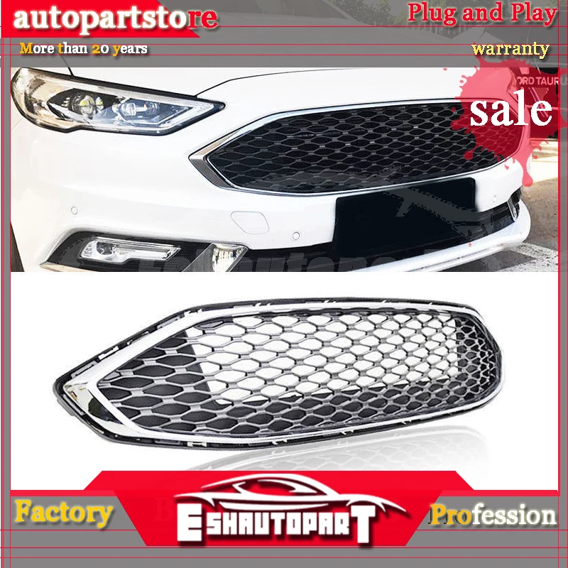 Черный Передний бампер хромированная сотовая решетка для- Ford Fusion аксессуары