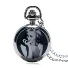 Кварцевые карманные часы Мэрилин Монро, цепочка под свитер, лучший подарок для женщин и девочек