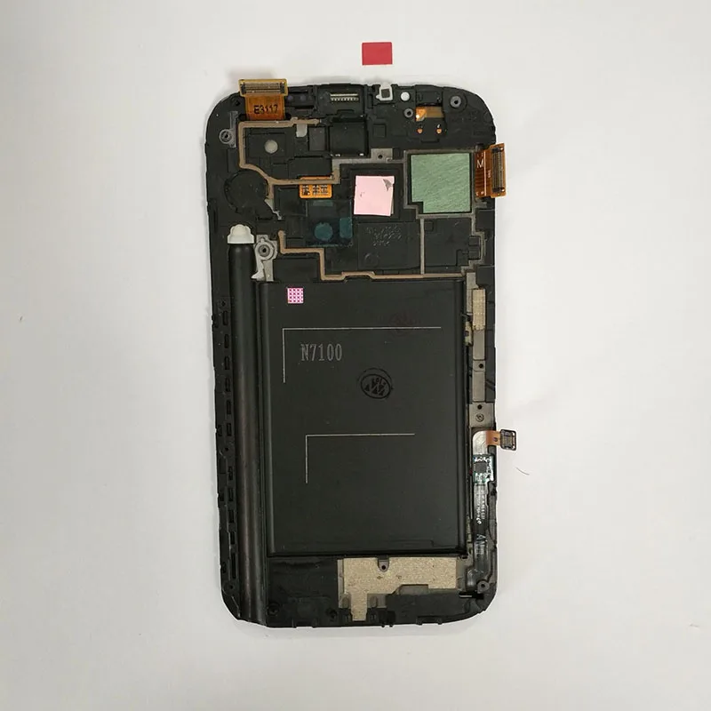 Super AMOLED для Samsung GALAXY Note 2 N7100 N7105 ЖК дисплей с рамкой + сенсорный экран дигитайзер в
