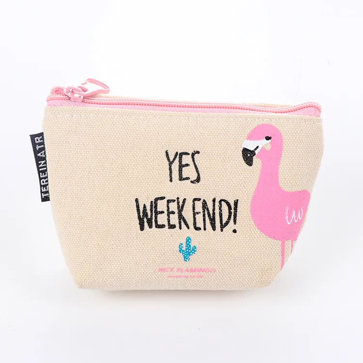 Южная Корея новый милые птицы Фламинго obtrapezoid кошелек милый мультфильм мешок