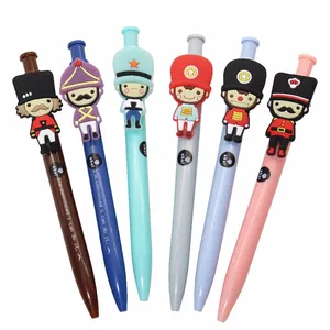 6 шт., милая ручка с шариковой ручкой, креативная шариковая ручка с солдатом из Великобритании, офисные школьные принадлежности