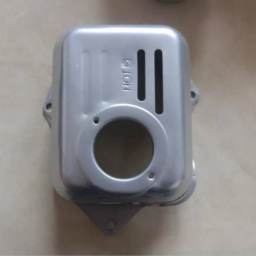 GX100 глушитель и крышка в сборе ПОДХОДИТ HONDA GX100U 98CC OHC 4-тактный ENGNE протектор RAMMER кожух вскрытия тепла HIELD