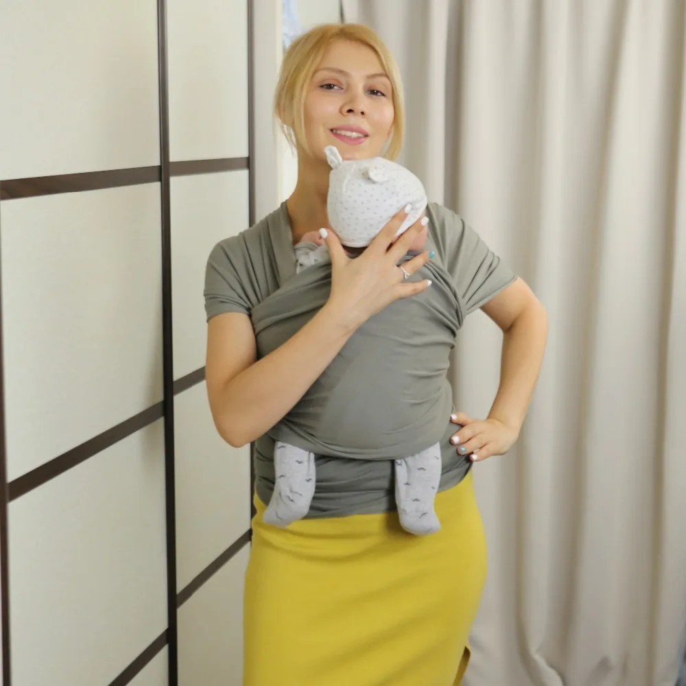 EGMAO BABY/Новинка; детский слинг; переноска для новорожденных; эластичный хлопковый Рюкзак-кенгуру в полоску для малышей и младенцев