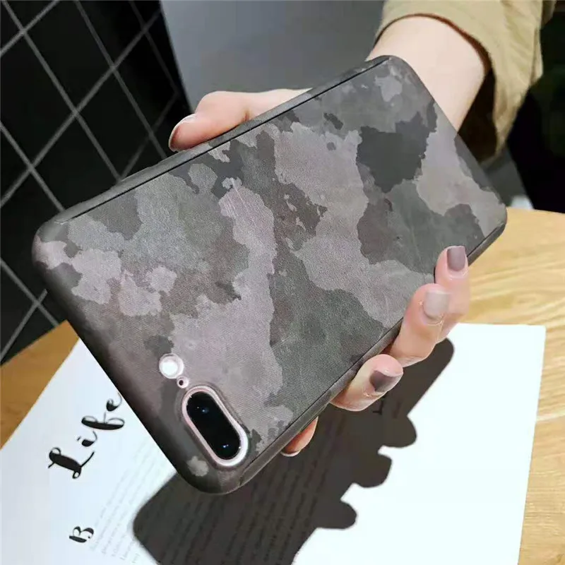 360 полный защитный чехол для телефона iPhone 7 8 plus 6 6s 5 5S SE армейский камуфляжный X XR XS