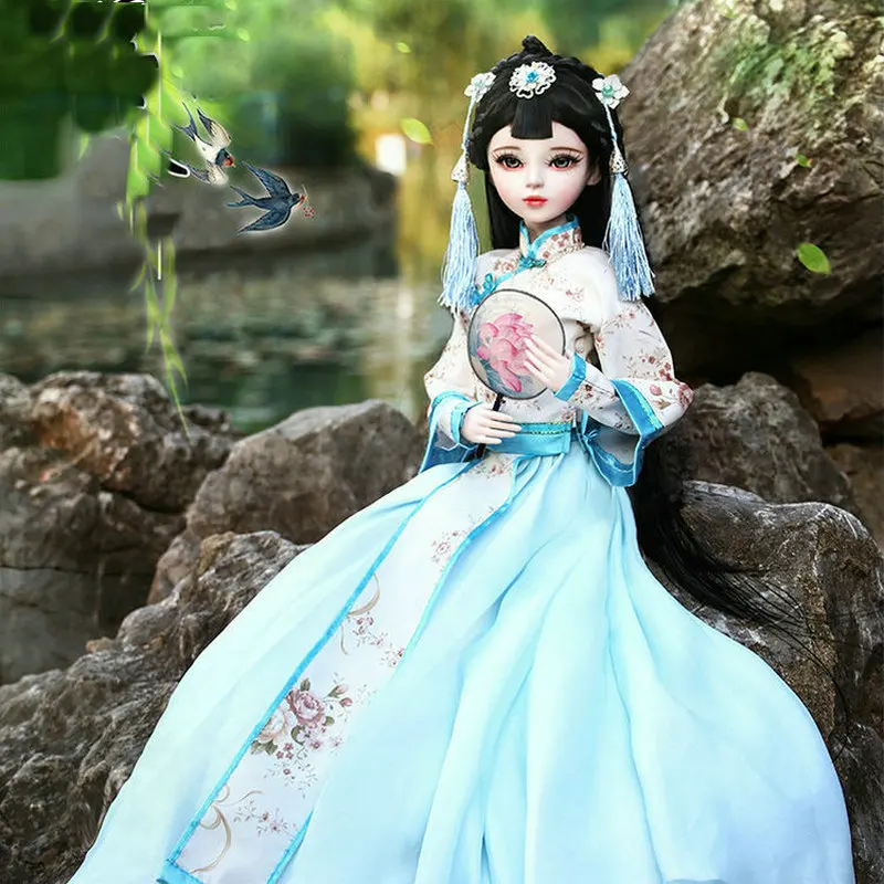 Ручная работа 60 см китайские куклы принцессы ручная роспись макияж 1/3 Bjd кукла полный набор красивая кукла для девочек детские игрушки подарок на день рождения