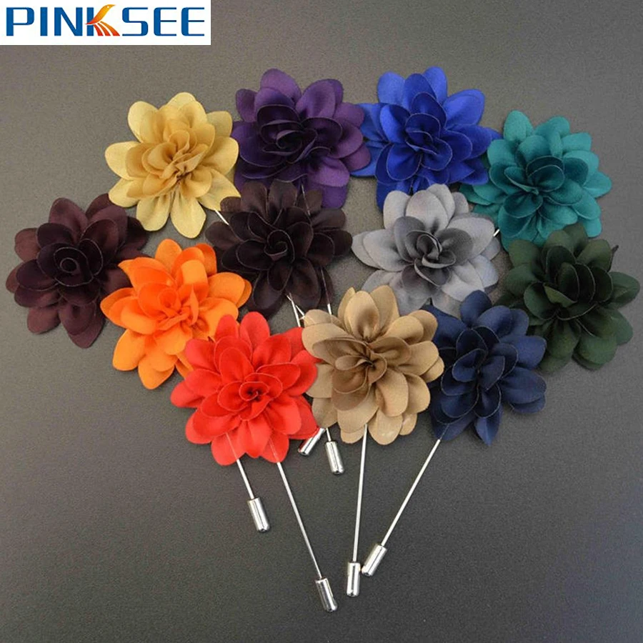 Свадебные Броши для мужчин цветок на лацкане Маргаритка ручной работы