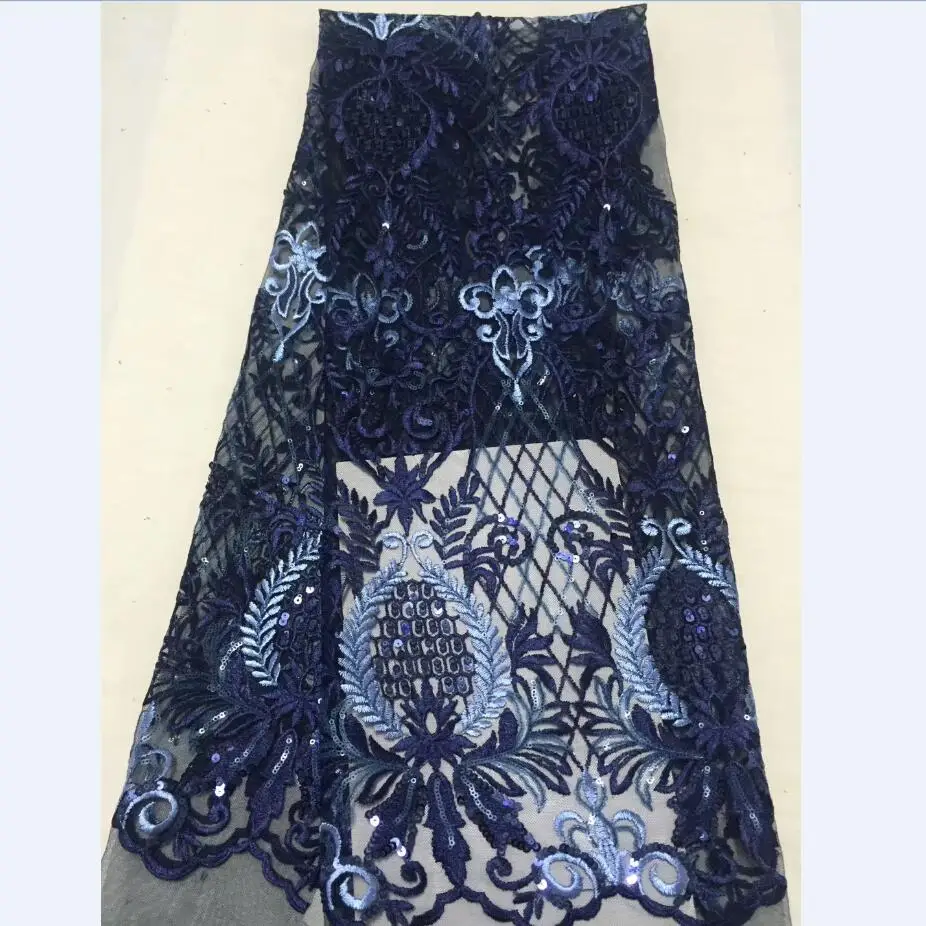 Французский Кружево Ткань 2018 последние африканские с блестками и вышивкой тюль