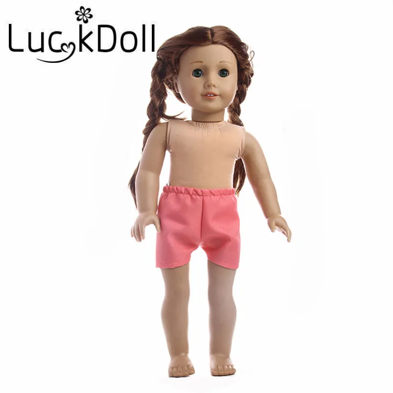 LUCKDOLL Модная Кукла шорты подходит 18 дюймов Американский 43 см детская кукла одежда аксессуары, игрушки для девочек, поколение, подарок на день рождения