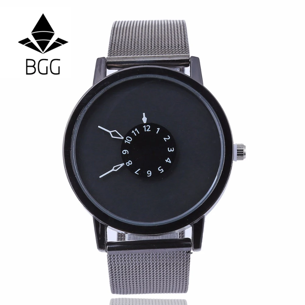 Новые модные женские кварц Творческий Смотреть Простой Уникальный студентов часы стрелки лицо дизайн сетка