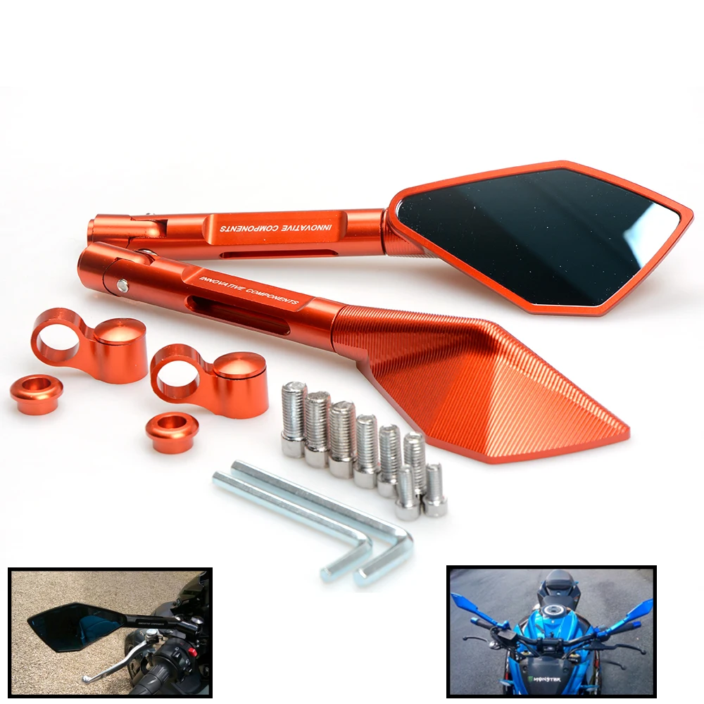 

Moto motorcycle mirrors Side rearview mirrors For Yamaha YZF R3 R1 FZ6 MT09 MT07 XJR 1300 2002 2003 2004 2005 2006 2007 2009