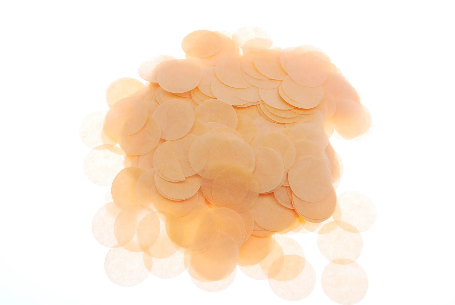 Light orange Биоразлагаемые бумажные конфетти 2,5 см для праздника, юбилея, дня рождения, выпускного, свадьбы, свадебных и детских вечеринок, круги 30 г - Цвет: Light orange