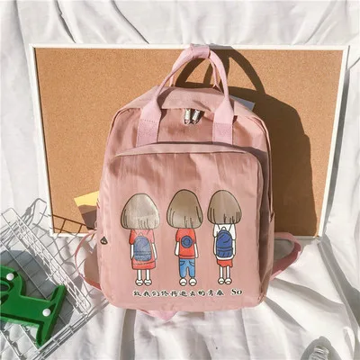 pink girl Женские рюкзаки из парусины ярких цветов, водонепроницаемые школьные сумки для девочек-подростков, рюкзаки для ноутбука, лоскутный рюкзак, новинка - Цвет: pink girl