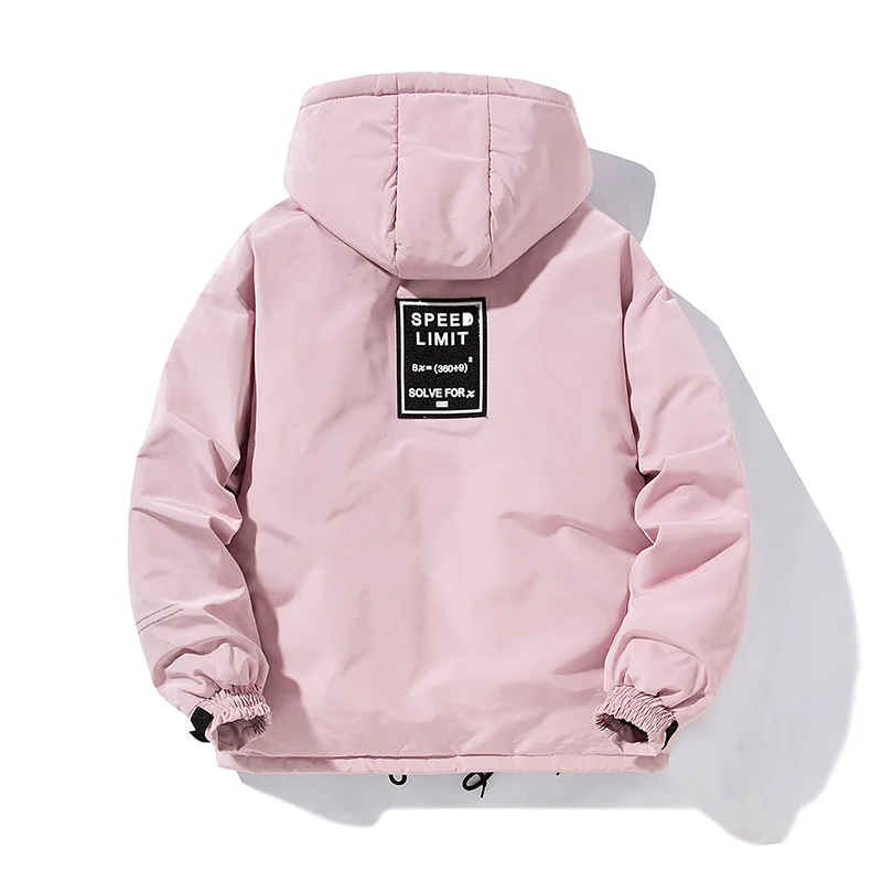 Мужская зимняя куртка плотная теплая бейсбольная верхняя одежда с хлопковой