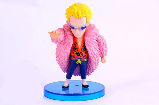 Набор из 8 штук фигурок One Piece PVC The Seven Warlords of the Sea - Dracule Mihawk, Doflamingo, Teach Dolls Model SA1123.