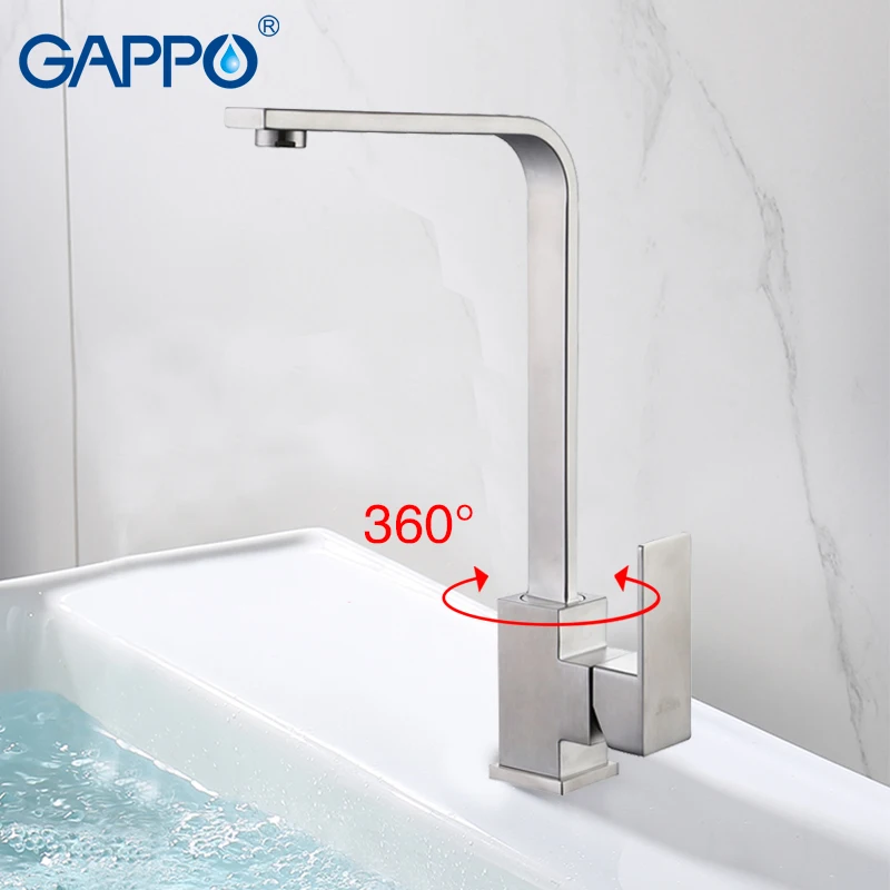 GAPPO кухонные краны из нержавеющей стали мойка смеситель для воды кухни на палубе |