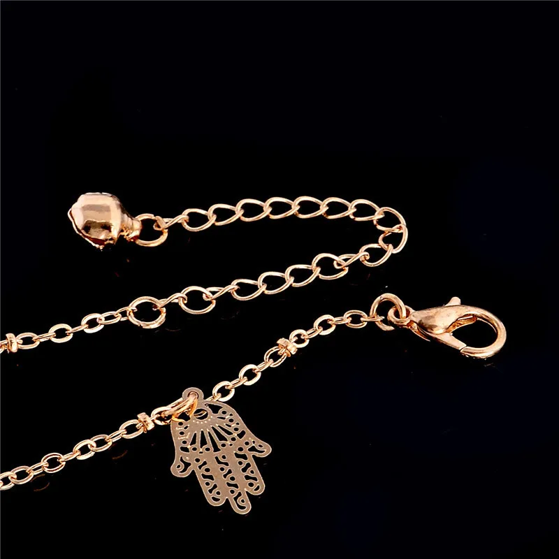 SHUANGR 2017 модный браслет на ногу Хамса для женщин и девушек ювелирные изделия ног с