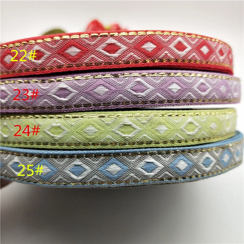 10 ярдов/набор 1 3 см Широкий ромбов Grosgrain жаккардовая тесьма с двойным лицом ленты