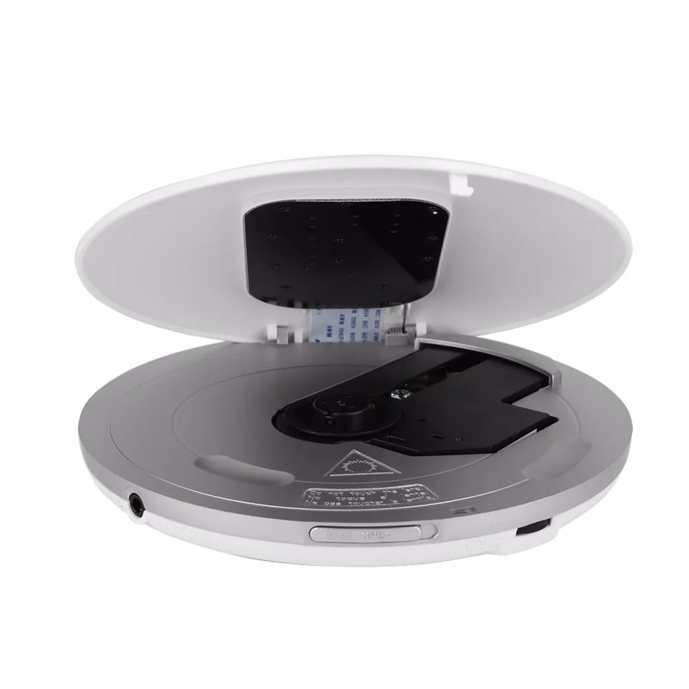 Белый ЕС Plug lcd Портативный AUX CD плеер+ наушники для MP3/CD/CD-R/CD-RW диск стиль cd-плееров