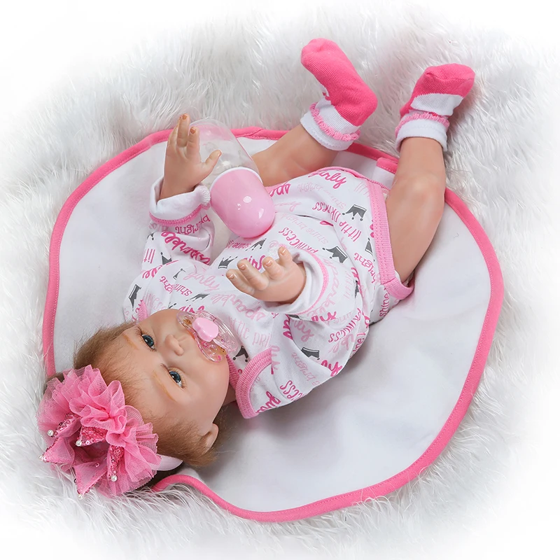 NPK 50 см Reborn Baby Doll цельное Силиконовое моделирование детских кукол ручная работа