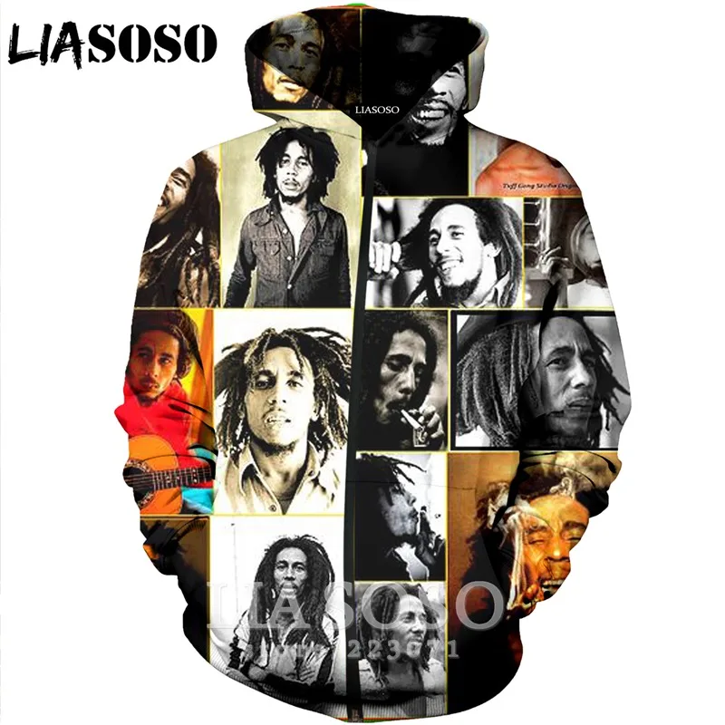 Мужская и Женская толстовка на молнии LIASOSO повседневная унисекс с объемным