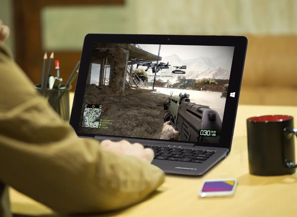Горячая 10 1 дюймов Windows Tablet PC aoson R106 4 г/64 г Intel Atom x5 Cherry Trail Z8350 HDMI ноутбук с