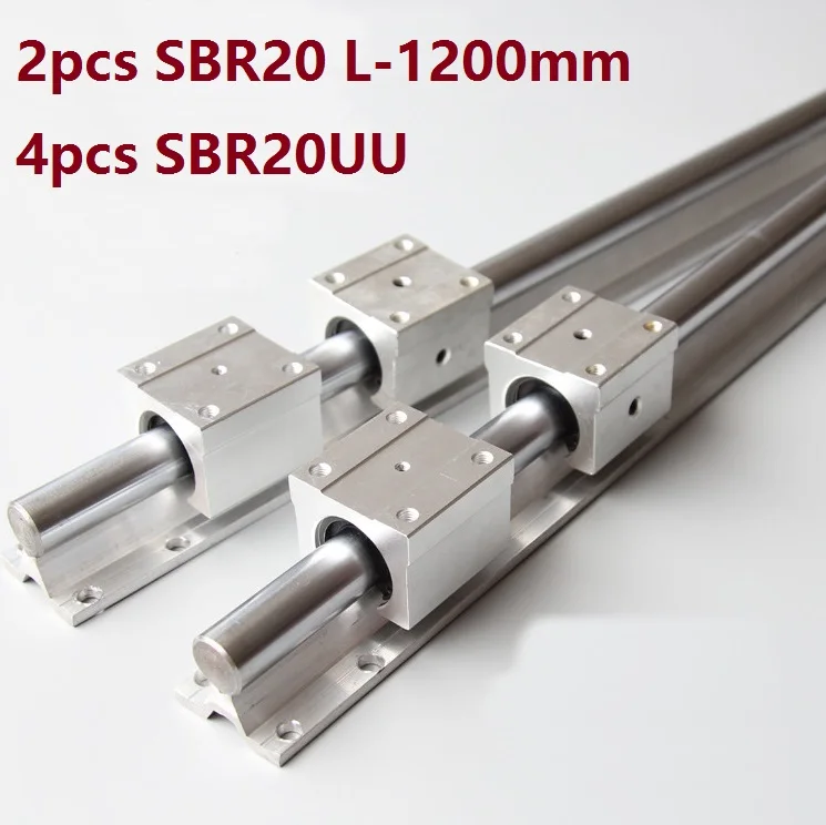 2 шт. SBR20 фрезерные подшипники 4 SBR20UU линейные для фрезерных станков с ЧПУ |