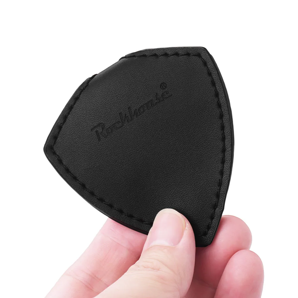 Чехол для гитарных медиаторов в форме щита 6 шт. из микрофибры искусственной кожи