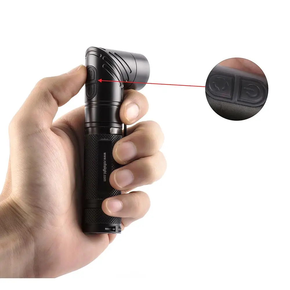 ROFIS TR20 1100LM CREE XP-L HI V3 светодиодный фонарик на голову с регулируемым углом 90 градусов на 18650 батареях