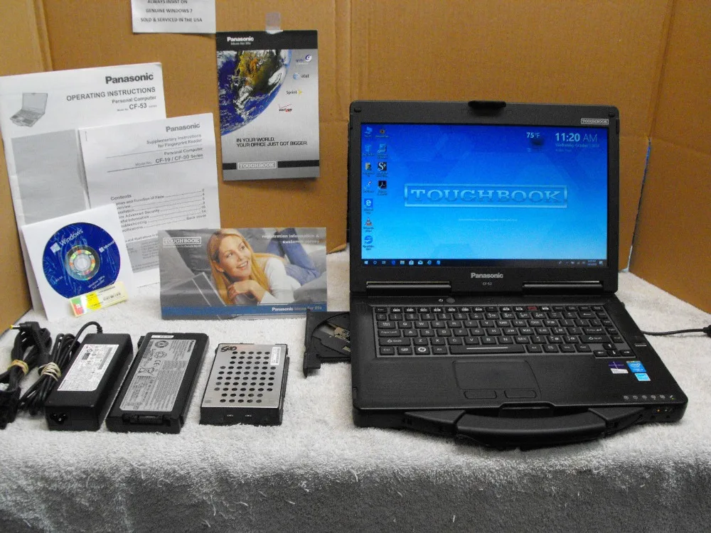 Ноутбук Panasonic Toughbook CF 53 CF-53 жесткое поле ядро i5-2520M-3320M 3340M ядро i7-3520M ram 4 Гб/8 ГБ полностью прочный MK 2