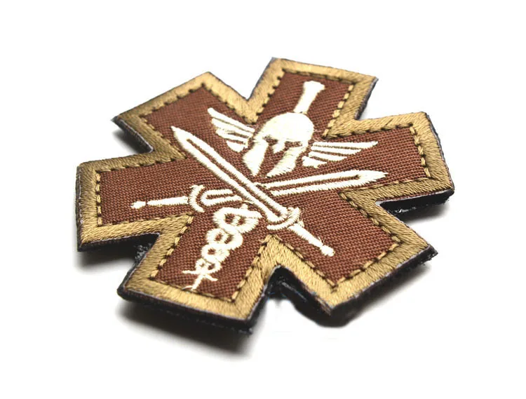 Спартанские медицинские нашивки с крючком и петлей тактические боевые
