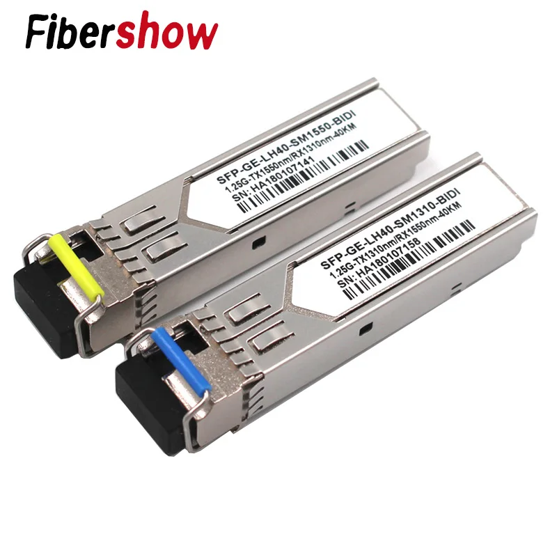 SFP модуль 1 25G LC BiDi 1310nm/1550nm WDM переключатель совместимый приемопередатчика с