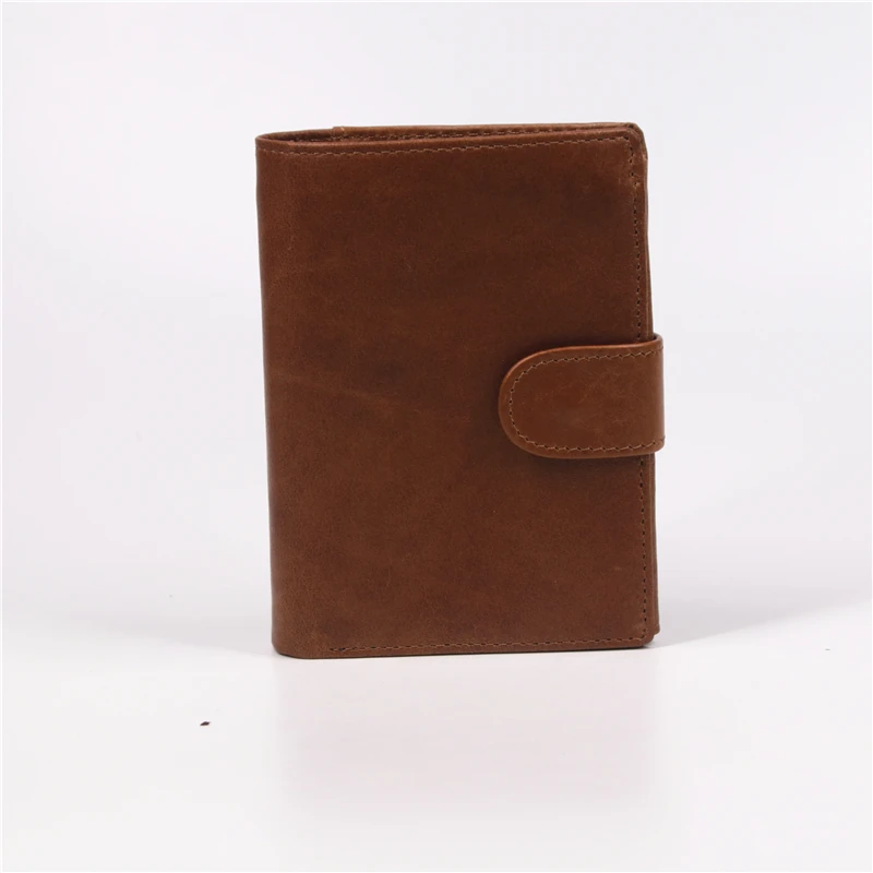 SIMLINE Винтаж из натуральной кожи Для мужчин кошелек мужской Rfid Блокировка