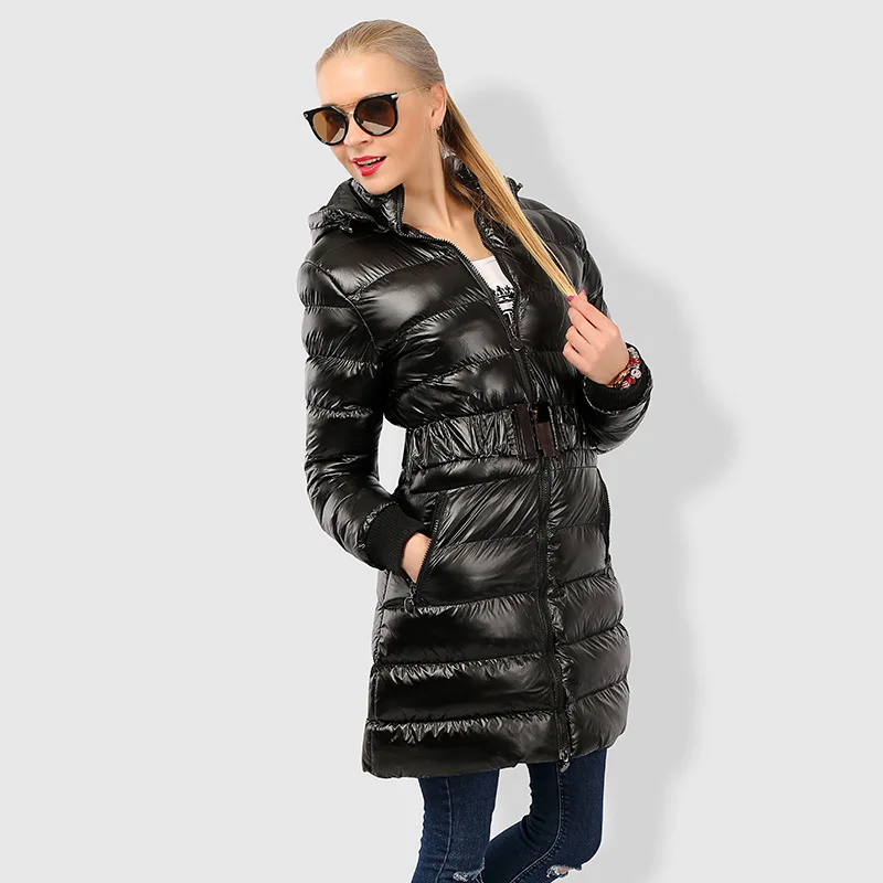 2017 Fashion Winter Jacket Women Long Hooded Thick Warm Down Casual Slim Cotton Padded Parka Outwear Plus Size | Женская одежда