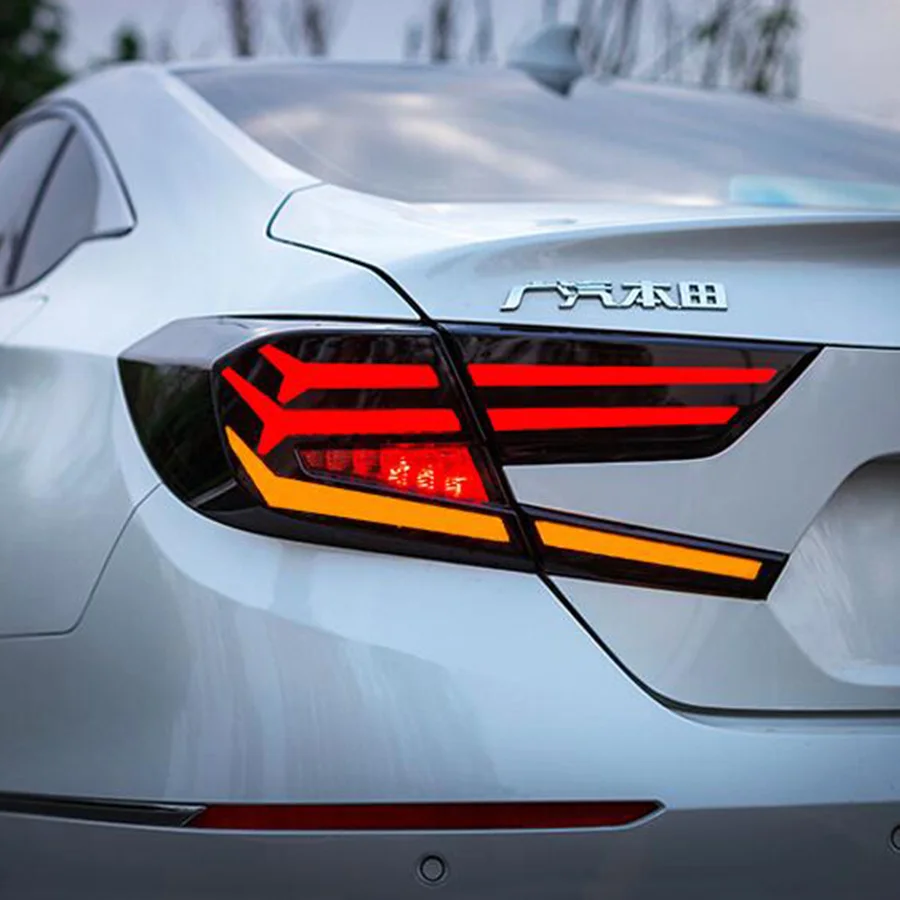 Стайлинг автомобиля 2018-2019 для Honda accord светодиодный ные задние фонари