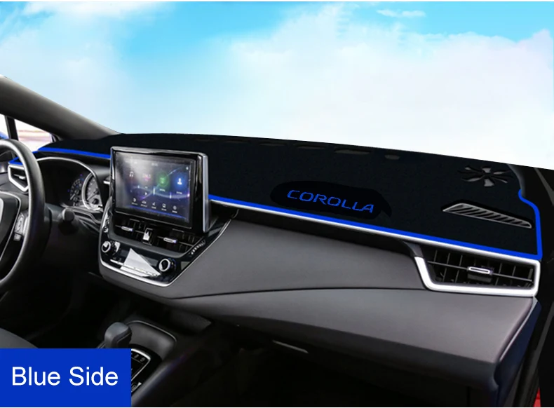 Для Toyota Corolla LHD чехлы на приборную панель автомобиля, коврик для приборной панели, защита от солнца, коврик для приборной панели, ковры, отделка, анти-УФ, летние аксессуары