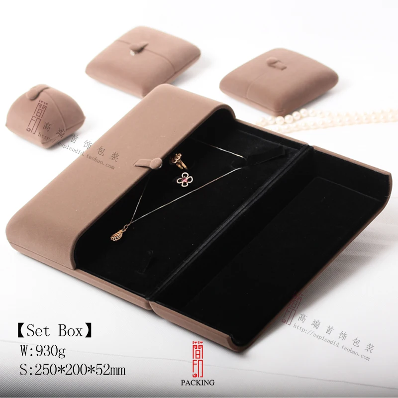 Жемчужная коробка с выдувным красным бархатным комплектом Подарочная для