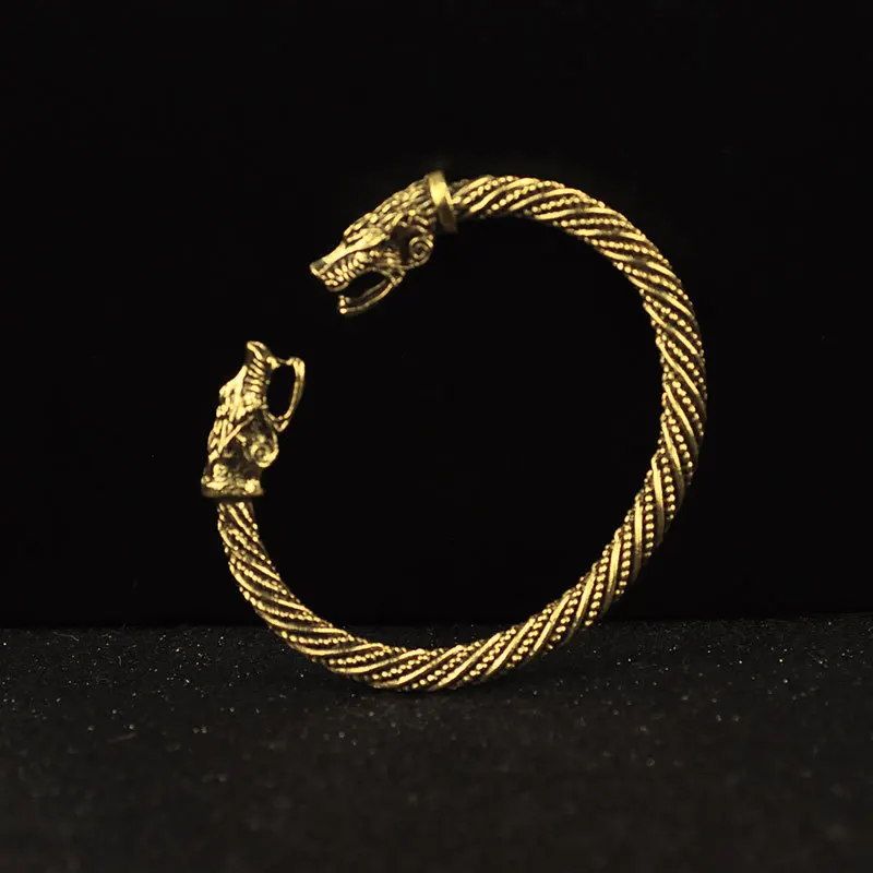 Подростковый волчий браслет индийские ювелирные изделия Модные антикварные