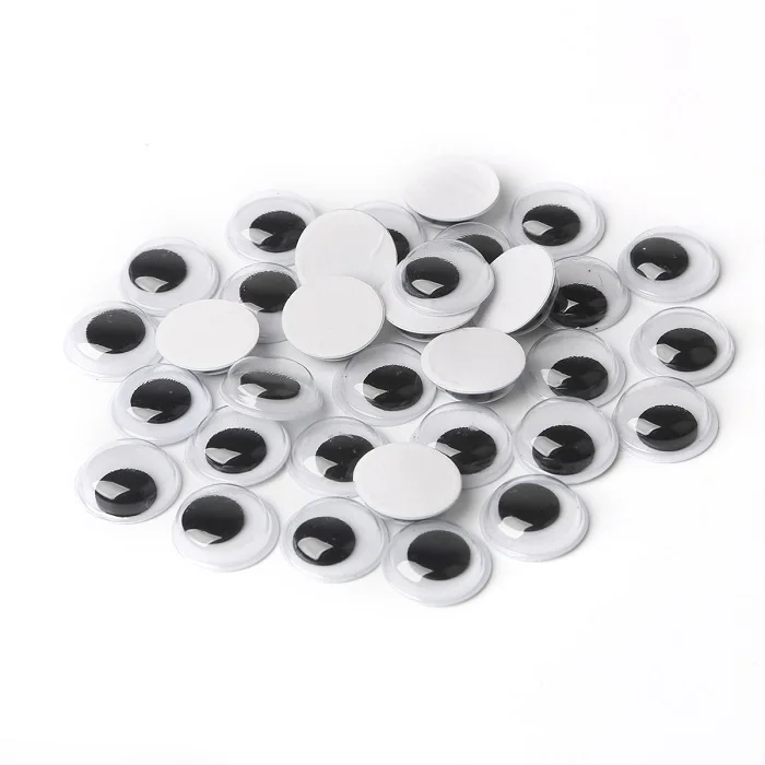 12mm 200pcs 4-24 мм самоклеющиеся шатающиеся гуглые глаза для одежды Скрапбукинг мягкие Аксессуары для игрушечной куклы DIY товары для рукоделия - Цвет: 12mm 200pcs