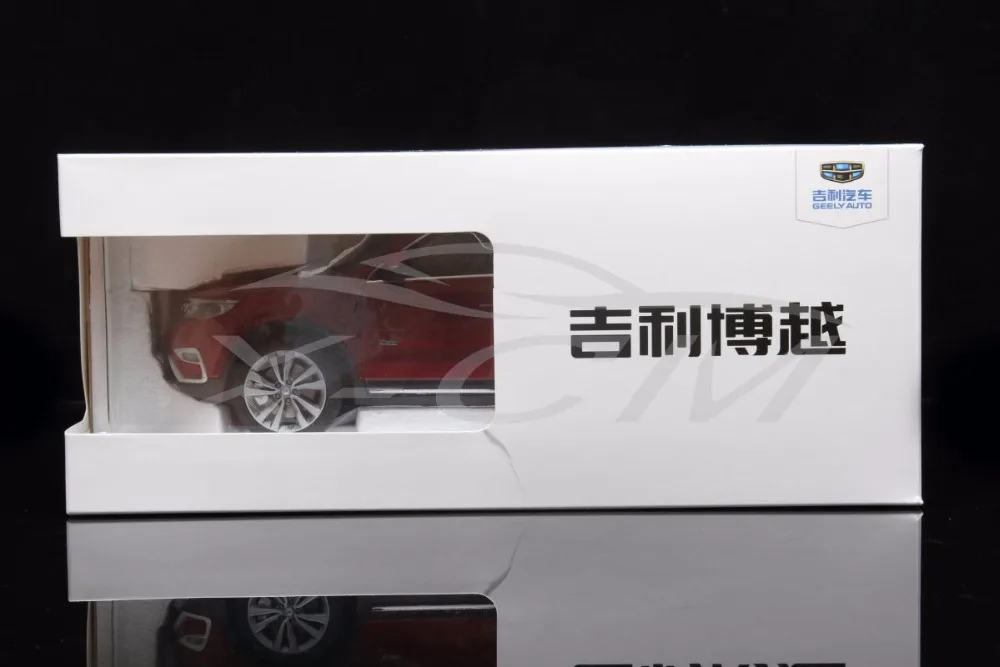 Литая модель автомобиля Geely Auto Geely Boyue SUV 1:18(красный)+ маленький подарок