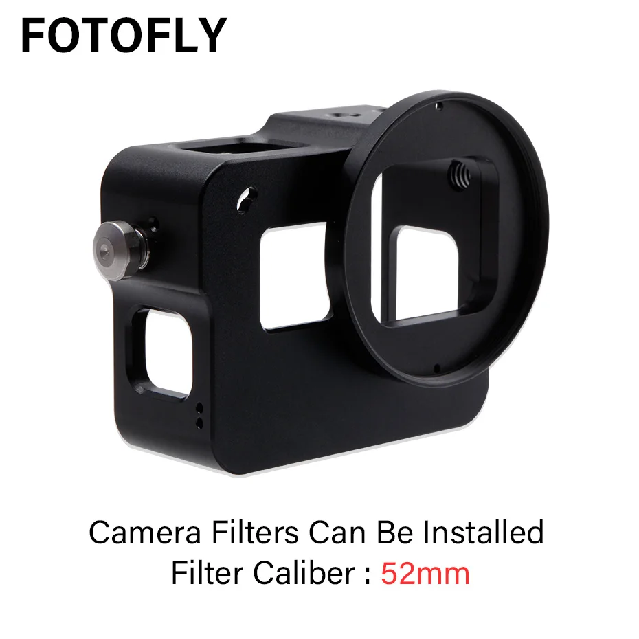 FOTOFLY для GoPro Hero 5 6 7 Алюминий сплава рама действие Камера Корпус чехол для Go Pro Hero5/6/7 Черный Спорт Камера аксессуары
