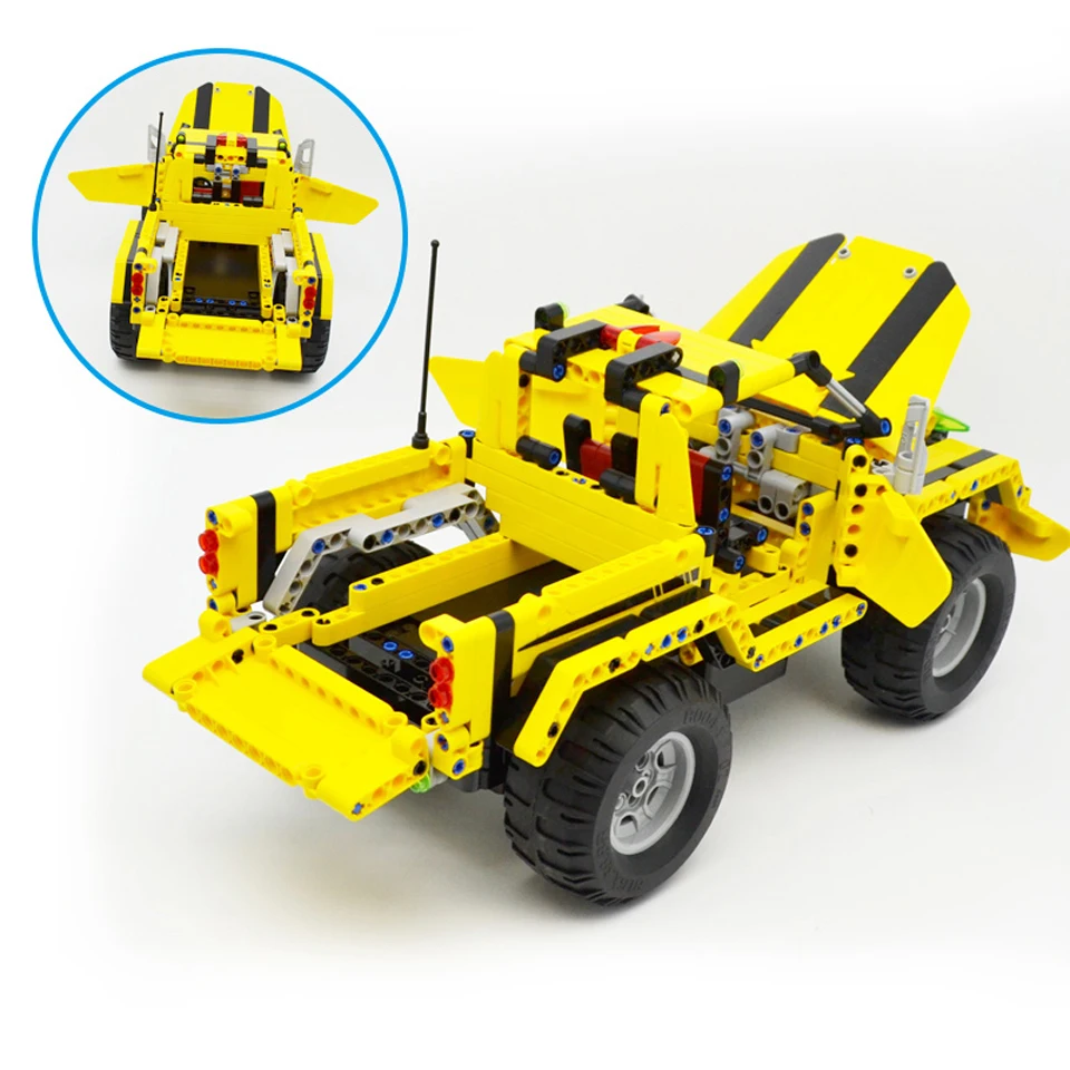Technic City 2 в 1 трансформируемый гоночный автомобиль Строительный блок Набор 4 г