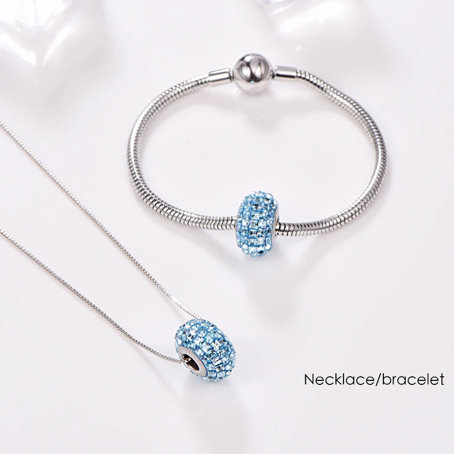 Malanda кристаллы от Swarovski круглые бусины браслет новая мода неповторимый браслет с амулетными подвесками браслет для женщин Свадебные украшения подарок