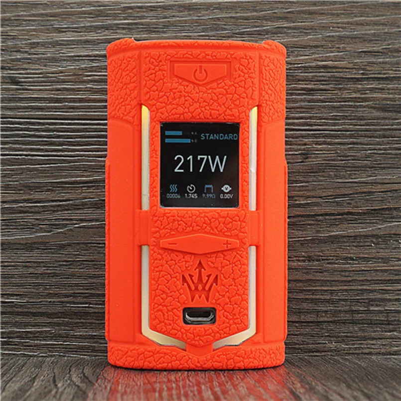 Чехол с текстурой для VOOPOO Woody Vapes X217 217W TC Box Mod, защитный силиконовый чехол, Защитная пленка для Woody Vape X 217