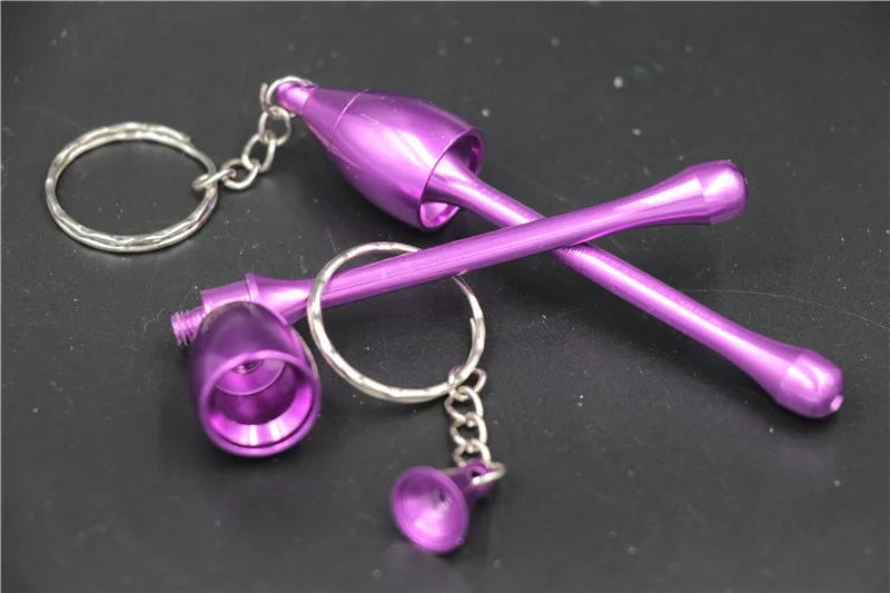 

12pcs/lot wholesales Mini Mushroom smoke Metal Pipes Portable Creative Smoking Pipe aluminum mini Herb Tobacco Pipes keychain