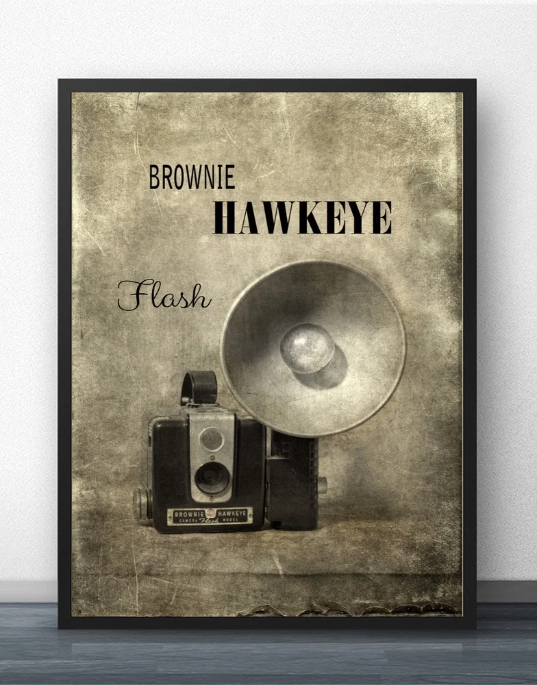 Винтажные камеры настенные художественные краски для декора стен холст