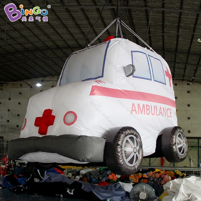 Customized 1.6 meters high inflatable ambulance digital printing airblown for hanging decoration toys | Игрушки и хобби