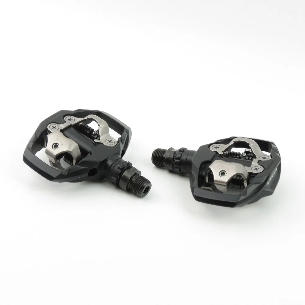 Shimano DEORE велосипедный PD-M530 MTB горный велосипед без клипса педали и SM-SH51 бутсы черный/серебристый