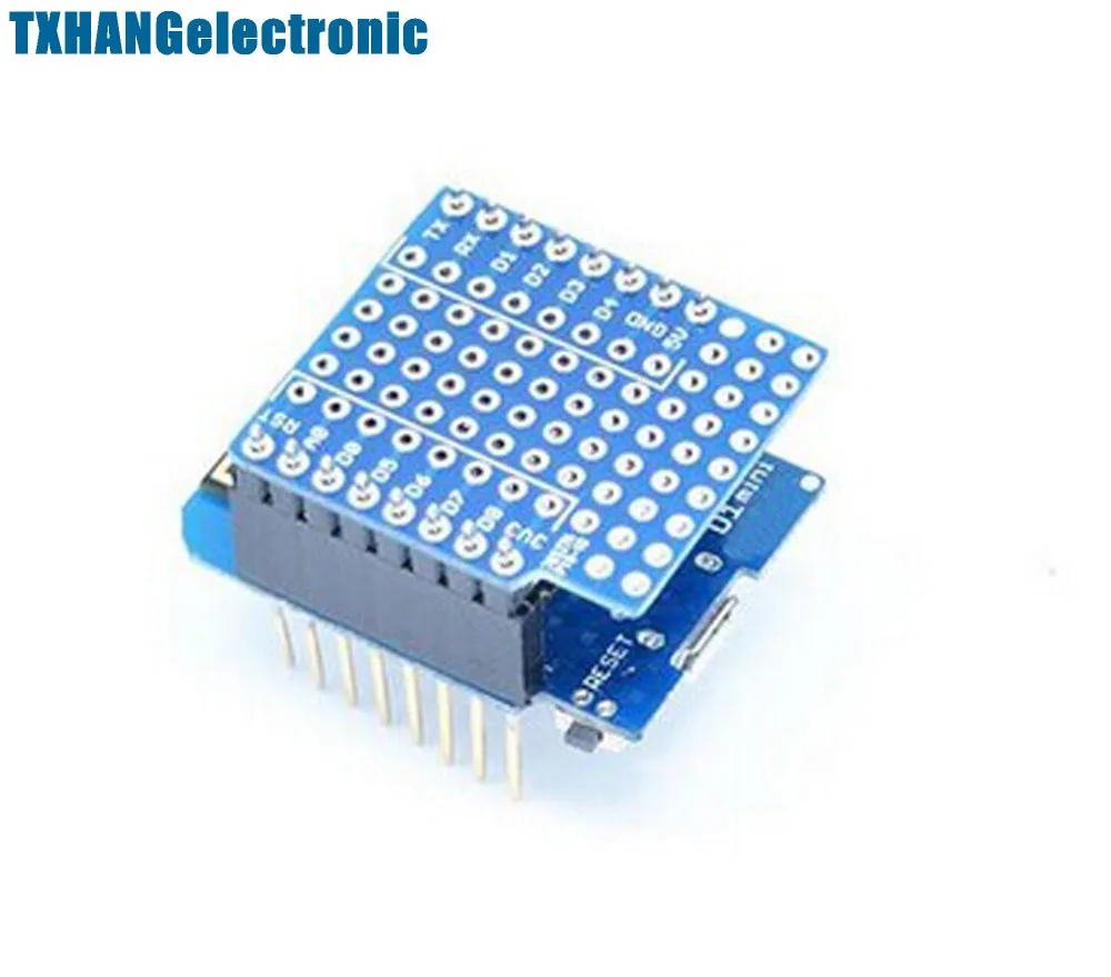 5PCS ProtoBoard Shield for WeMos D1 mini double sided perf board | Электронные компоненты и принадлежности