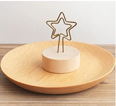 3 шт./лот деревянная подставка металлическая проволока настольная карта