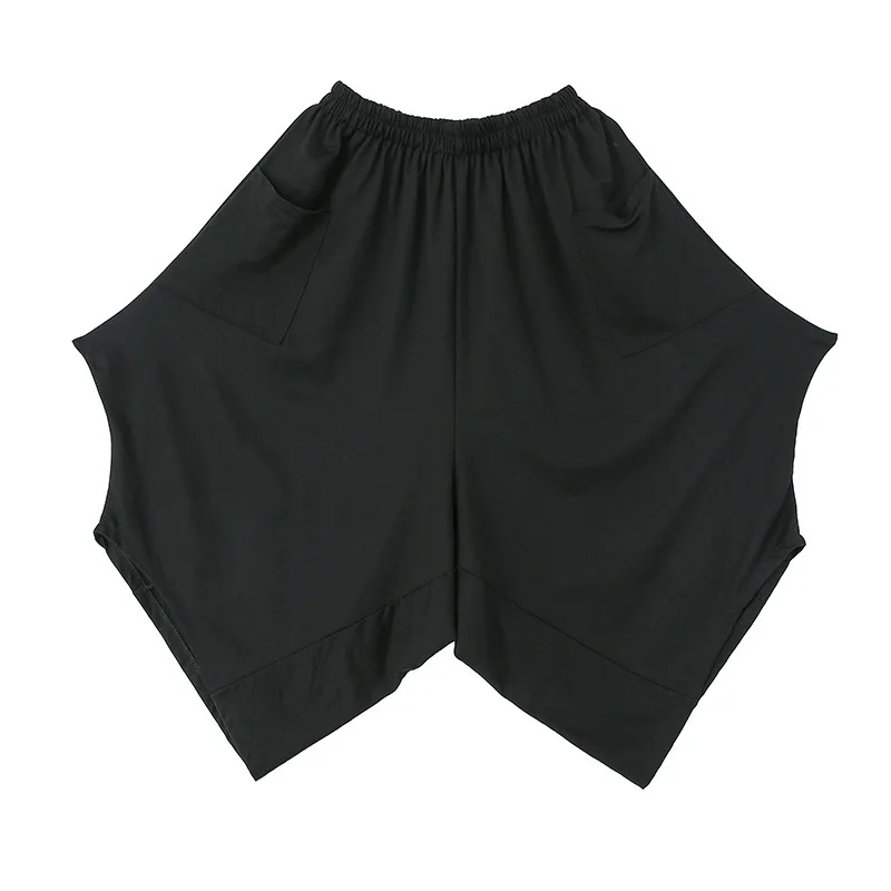 LANMREM 2019 Новая летняя модная женская одежда с высокой талией эластичные широкие